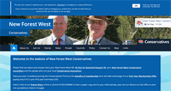 Desktop Screenshot of newforestwestconservatives.com