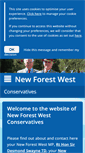 Mobile Screenshot of newforestwestconservatives.com