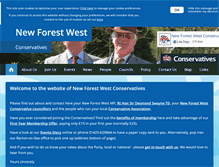 Tablet Screenshot of newforestwestconservatives.com